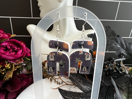 Boho Halloween- Arch with Bar- Spooky Hook Earring