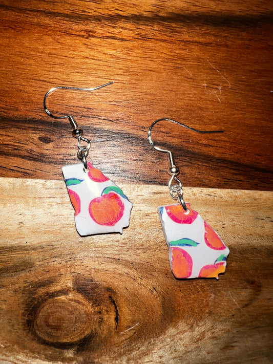 Georgia Peach- small-  Hook Earring