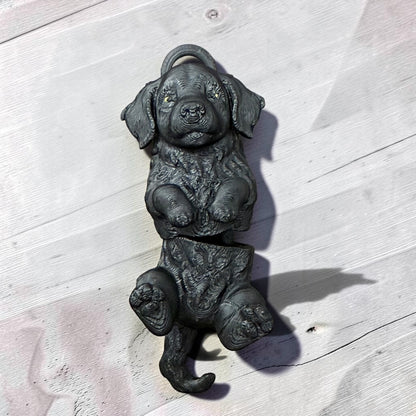 Black Dog- Straw Buddy- 3D Printed