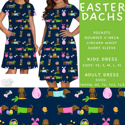 Batch #478 - Bunny Trail Collection - Closes 1/12 ETA - Early March - Easter Dachs Adult & Kids Dresses