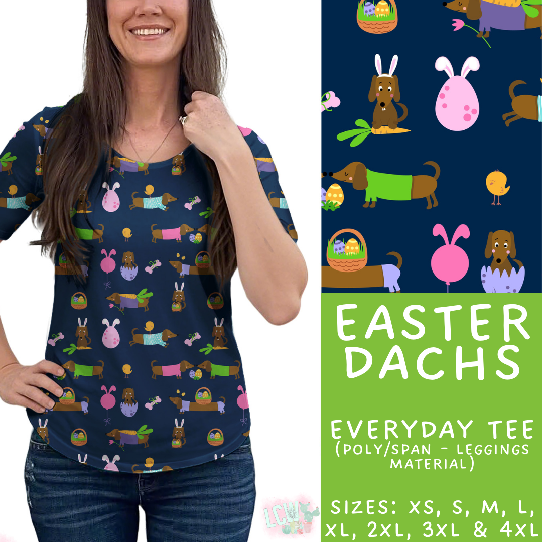 Batch #478 - Bunny Trail Collection - Closes 1/12 ETA - Early March - Easter Dachs Everyday Tee