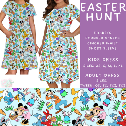 Batch #477 - Magical Character Easter - Closes 1/12 ETA - Early March - Easter Hunt Adult & Kids Dresses