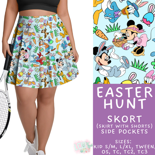 Batch #477 - Magical Character Easter - Closes 1/12 ETA - Early March - Easter Hunt Skort