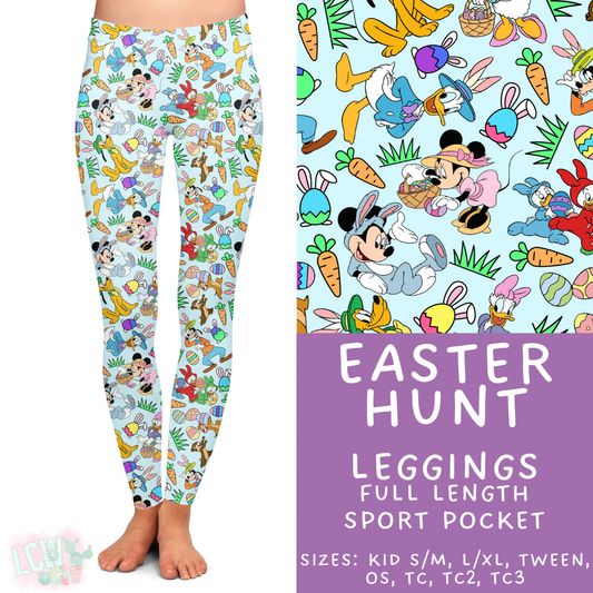 Batch #477 - Magical Character Easter - Closes 1/12 ETA - Early March - Easter Hunt Full Length Leggings