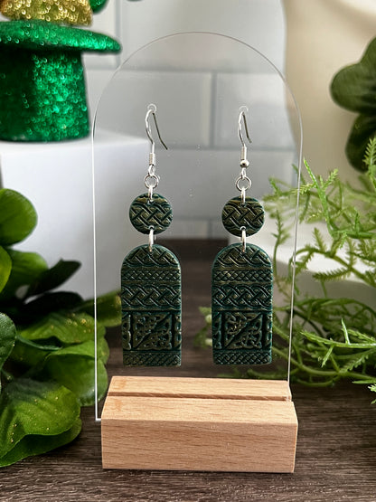 Celtic Knot Dangle- St. Patrick's-  Hook Earring