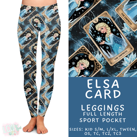Batch #474 - Princess Tarot - Closes 1/12 - ETA early/mid March - Elsa Card Full Length Leggings