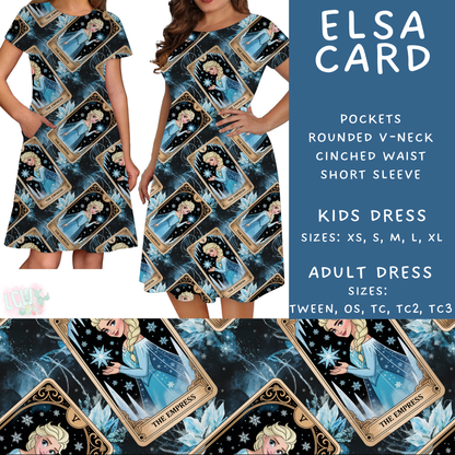 Batch #474 - Princess Tarot - Closes 1/12 - ETA early/mid March - Elsa Card Adult & Kids Dresses