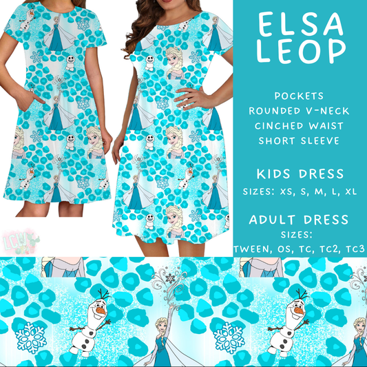 Batch #467 - Princess Leopard - Closes 12/24 - ETA late Feb - Elsa Leop Womens & Girls Dresses