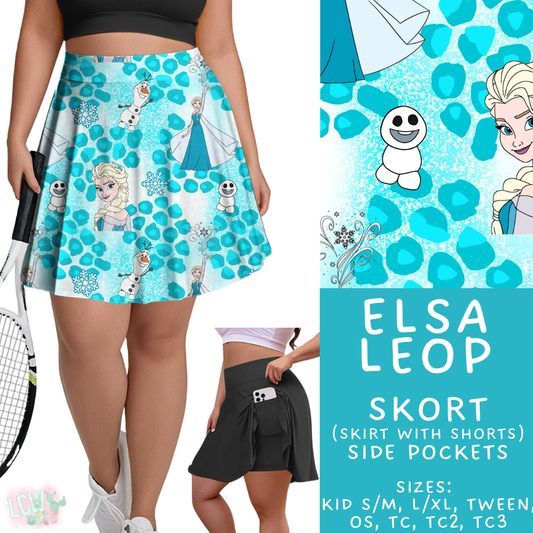Batch #467 - Princess Leopard - Closes 12/24 - ETA late Feb - Elsa Leop Skort
