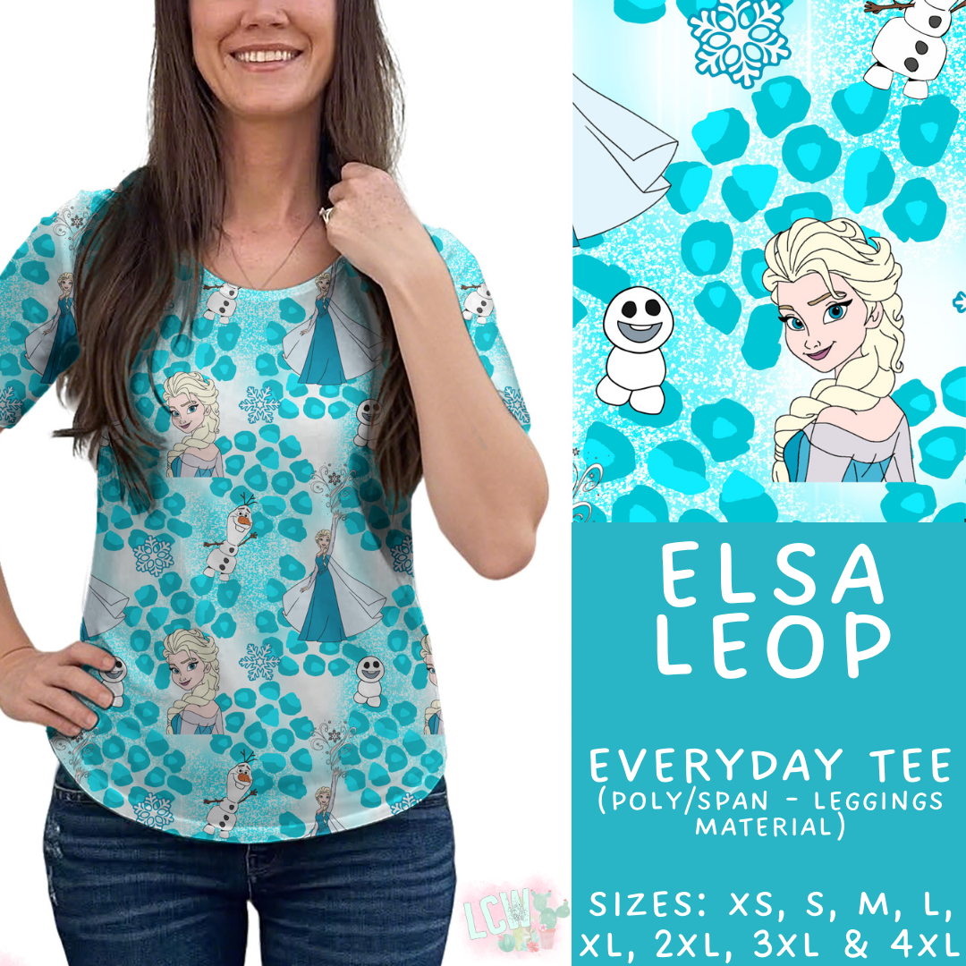 Batch #467 - Princess Leopard - Closes 12/24 - ETA late Feb - Elsa Leop Everyday Tee