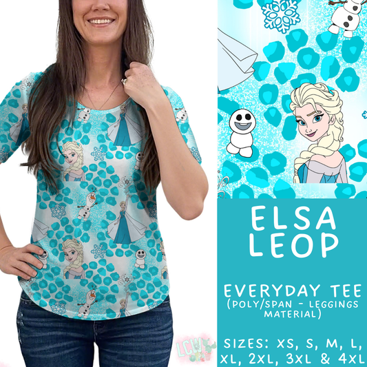Batch #467 - Princess Leopard - Closes 12/24 - ETA late Feb - Elsa Leop Everyday Tee