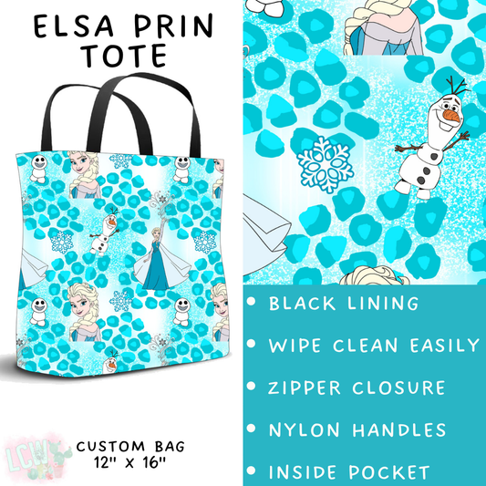 Batch #467 - Princess Leopard - Closes 12/24 - ETA late Feb - Elsa Leop Tote