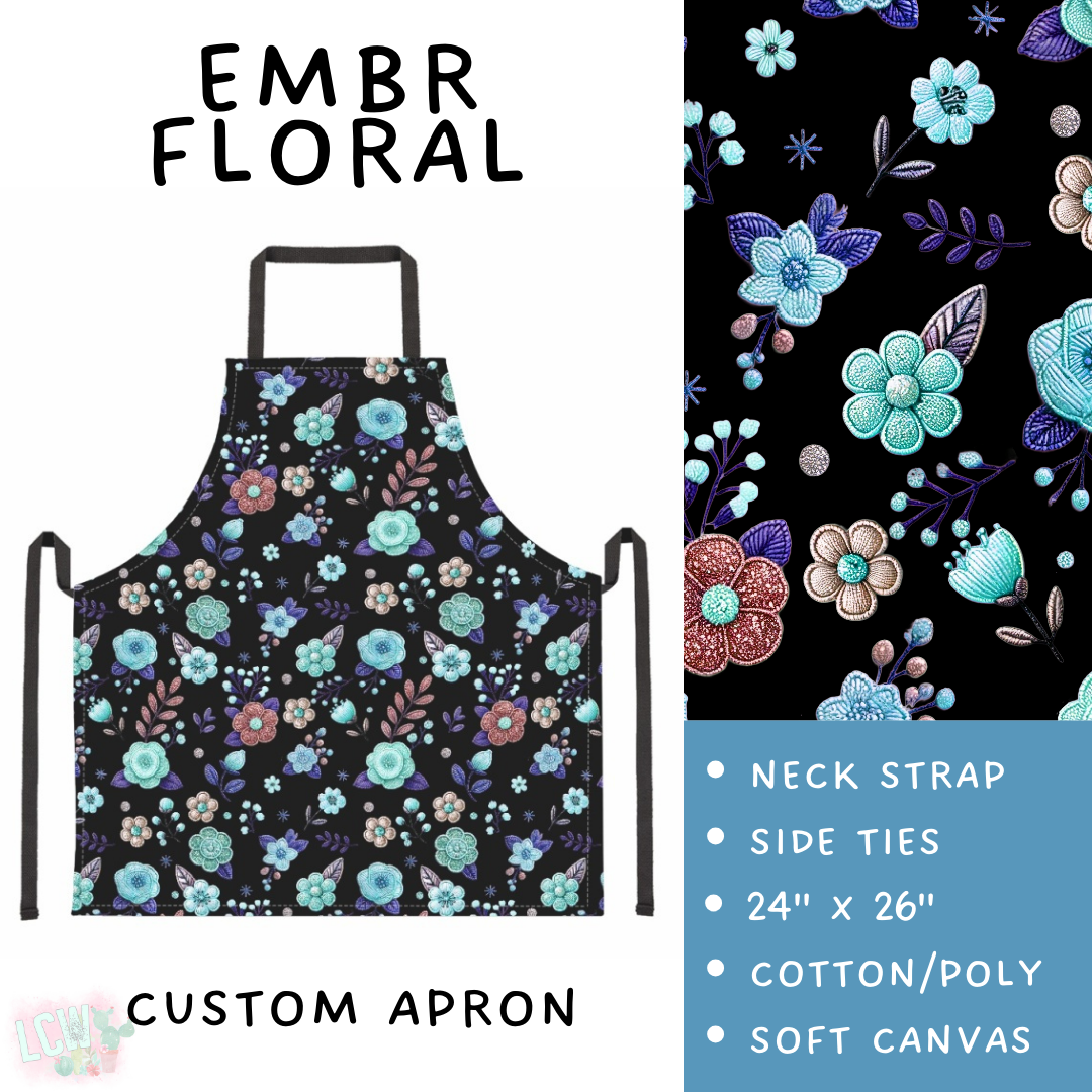 Batch #476 - Bake Off - Closes 1/16 - ETA early/mid March - Embr Floral Apron