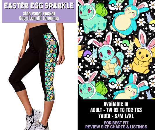 Preorder! Closes 1/22. ETA April. Easter Evolution Side Panel Pocket Capri Length Leggings