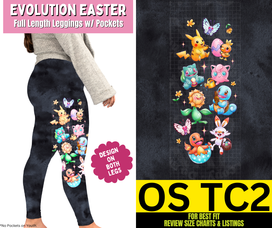 Evolution Easter Full Length Leggings w/ Side Leg Designs