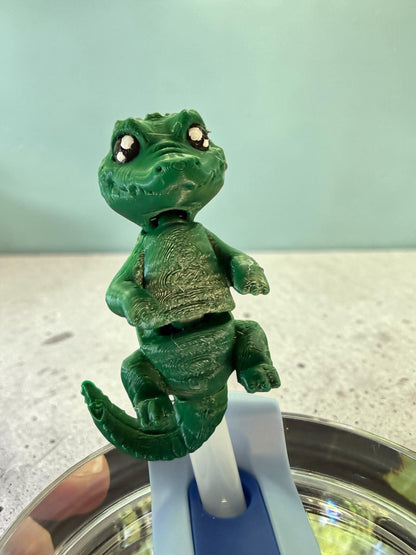 Swamp Puppy- Straw Buddy- 3D Printed
