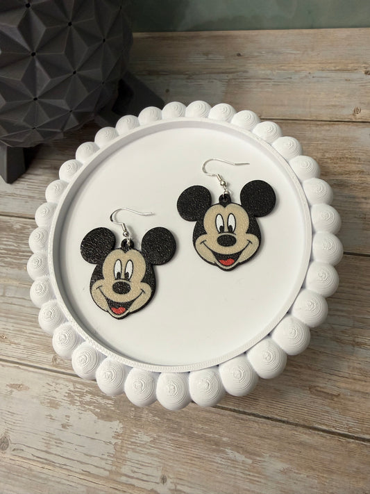 Mick Mouse- 3D Printed Earrings