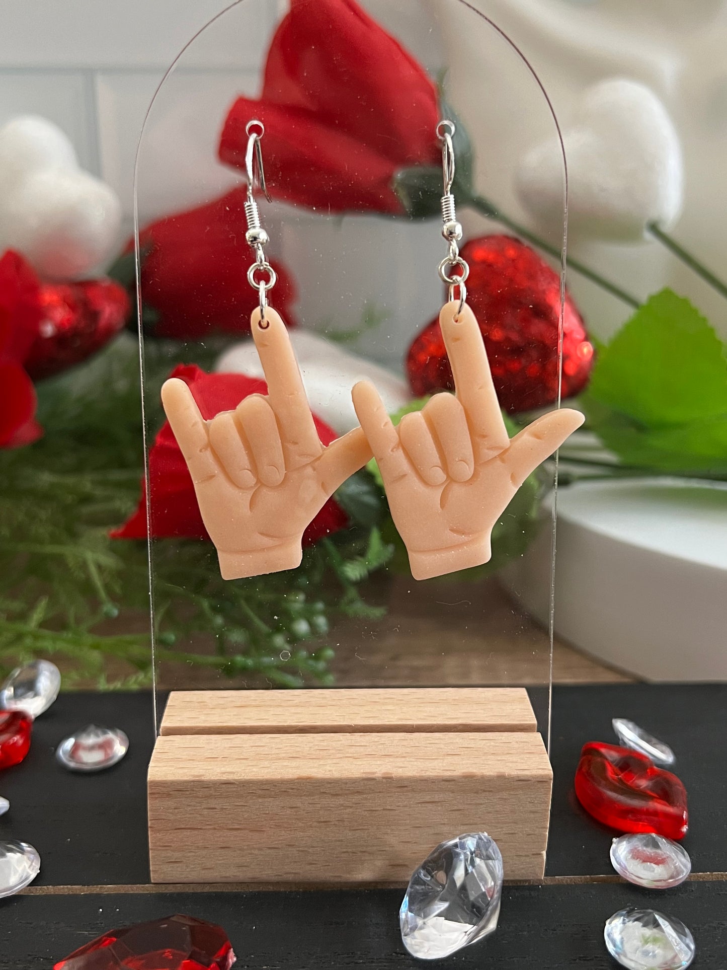 I Love You- ASL- Valentine’s- Hook Earring