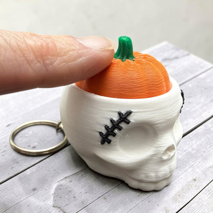 Pumpkin Brains Keychain- Fidget Clicker- 3D Printed