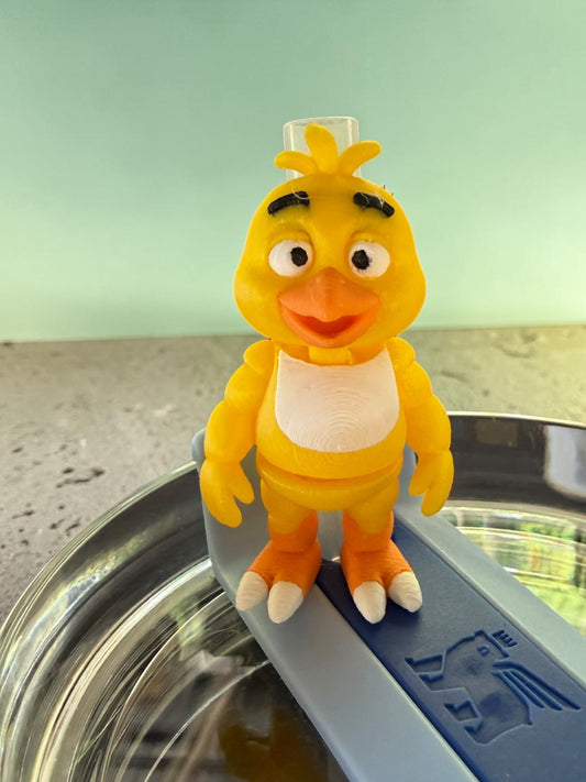 Creepy Chick- Straw Buddy- 3D Printed