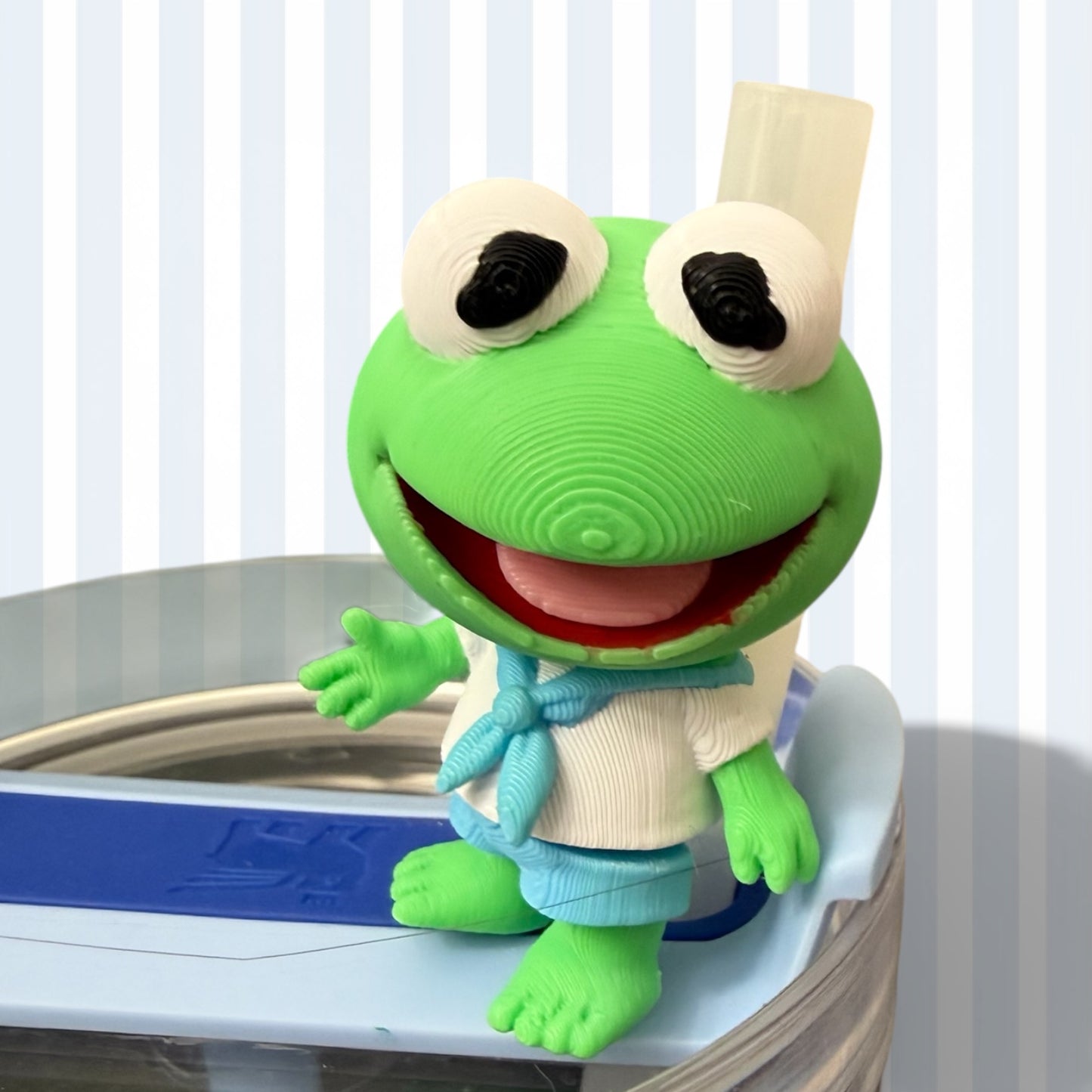 Frog Puppet- Straw Buddy- 3D Printed