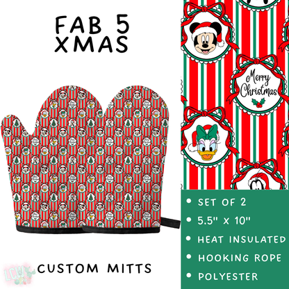 Batch #591 - Baking Spirits Bright 3 - Closes 9/28 - ETA mid/late Nov - Fab 5 Xmas Oven Mitts