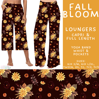 Batch #582 - Hello Fall 3 - Closes 9/7 - ETA early Nov - Fall Bloom Capri and Full Length Loungers