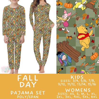 Batch #580 - Fall Family Pajamas 2 - Closes 9/4 - ETA early Nov - Fall Day Women's & Kid's Pajama Set
