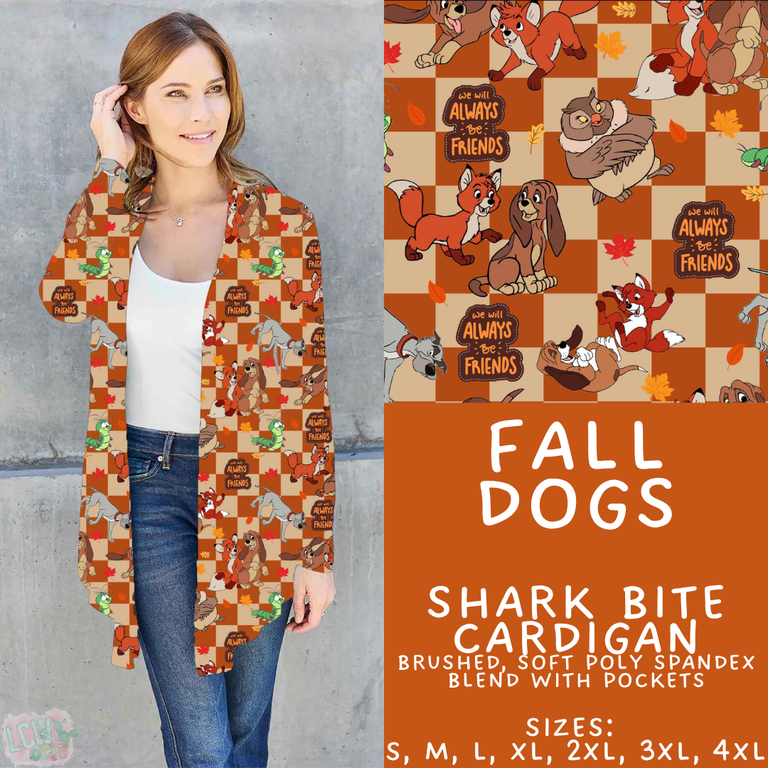 Batch #583 - Magical Character Fall - Closes 9/9 - ETA early Nov - Fall Dogs Cardigan