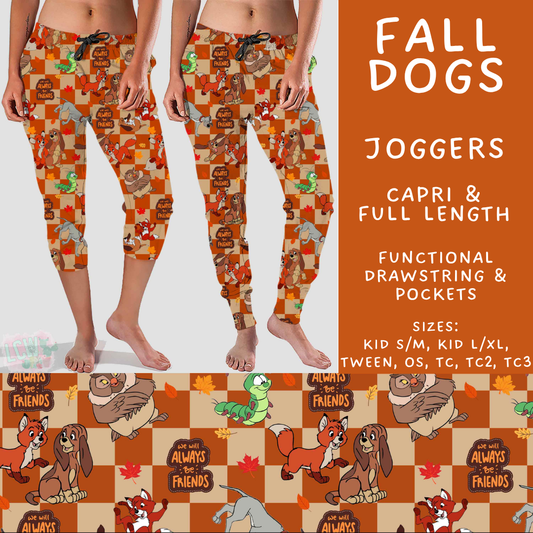 Batch #583 - Magical Character Fall - Closes 9/9 - ETA early Nov - Fall Dogs Full and Capri Length Joggers