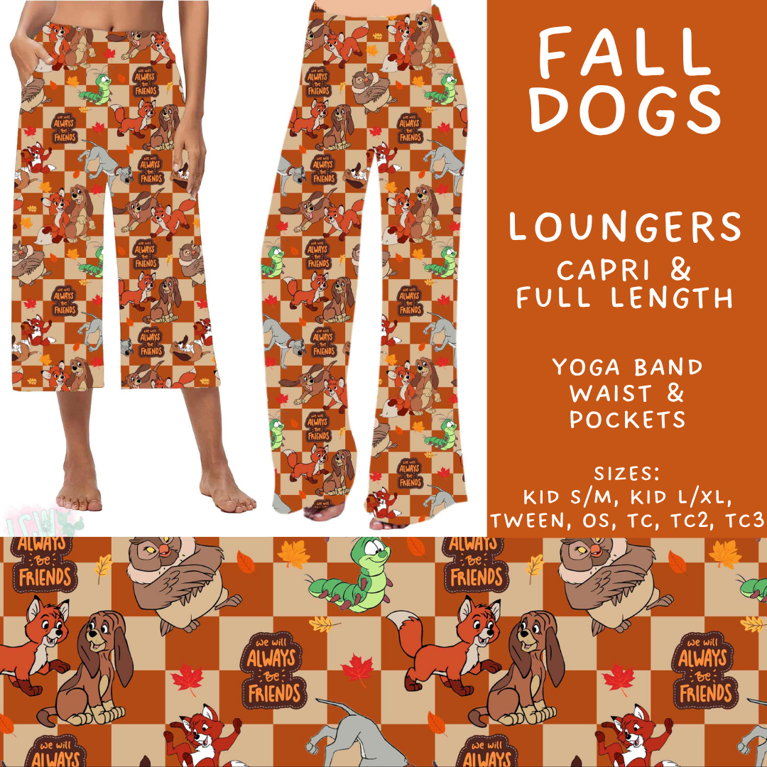 Batch #583 - Magical Character Fall - Closes 9/9 - ETA early Nov - Fall Dogs Capri and Full Length Loungers
