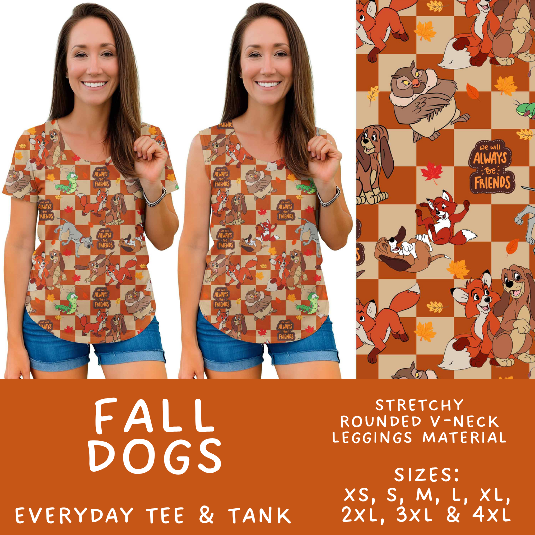 Batch #583 - Magical Character Fall - Closes 9/9 - ETA early Nov - Fall Dogs Everyday Tank & Tee