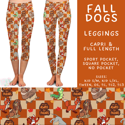 Batch #583 - Magical Character Fall - Closes 9/9 - ETA early Nov - Fall Dogs Full and Capri Length Leggings
