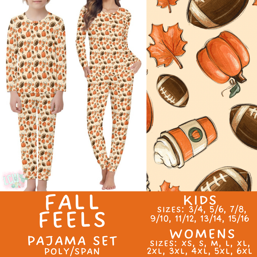 Batch #580 - Fall Family Pajamas 2 - Closes 9/4 - ETA early Nov - Fall Feels Women's & Kid's Pajama Set