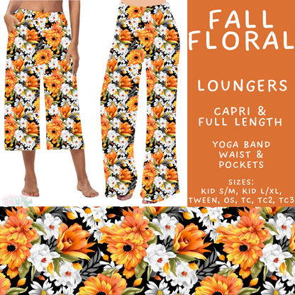 Batch #575 - Fun Run 26 - Closes 8/26 - ETA late October - Fall Floral Capri and Full Length Loungers