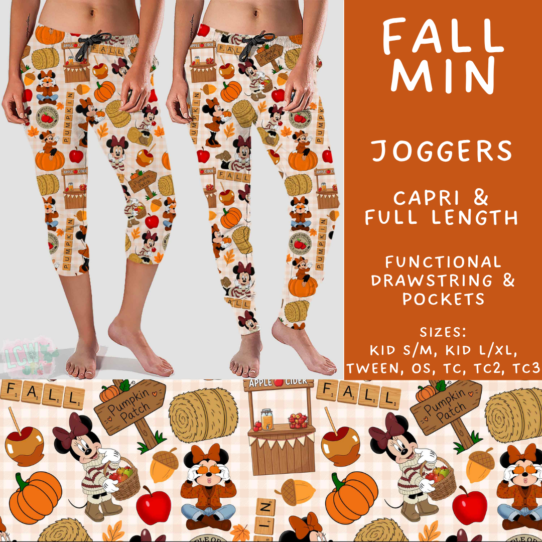 Batch #583 - Magical Character Fall - Closes 9/9 - ETA early Nov - Fall Min Full and Capri Length Joggers