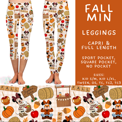 Batch #583 - Magical Character Fall - Closes 9/9 - ETA early Nov - Fall Min Full and Capri Length Leggings