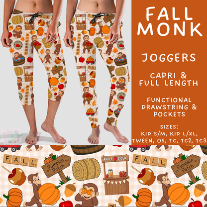 Batch #583 - Magical Character Fall - Closes 9/9 - ETA early Nov - Fall Monk Full and Capri Length Joggers