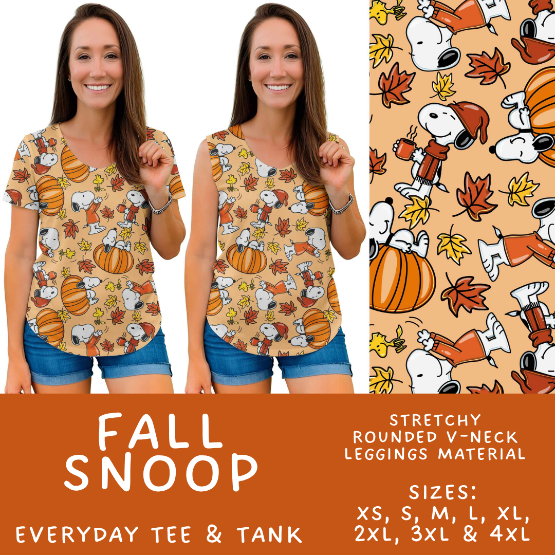 Batch #583 - Magical Character Fall - Closes 9/9 - ETA early Nov - Fall Snoop Everyday Tank & Tee