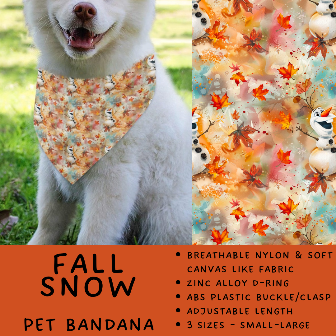 Batch #576 - Pet Gear 2 - Closes 8/28 - ETA late October - Fall Snow Pet Bandana