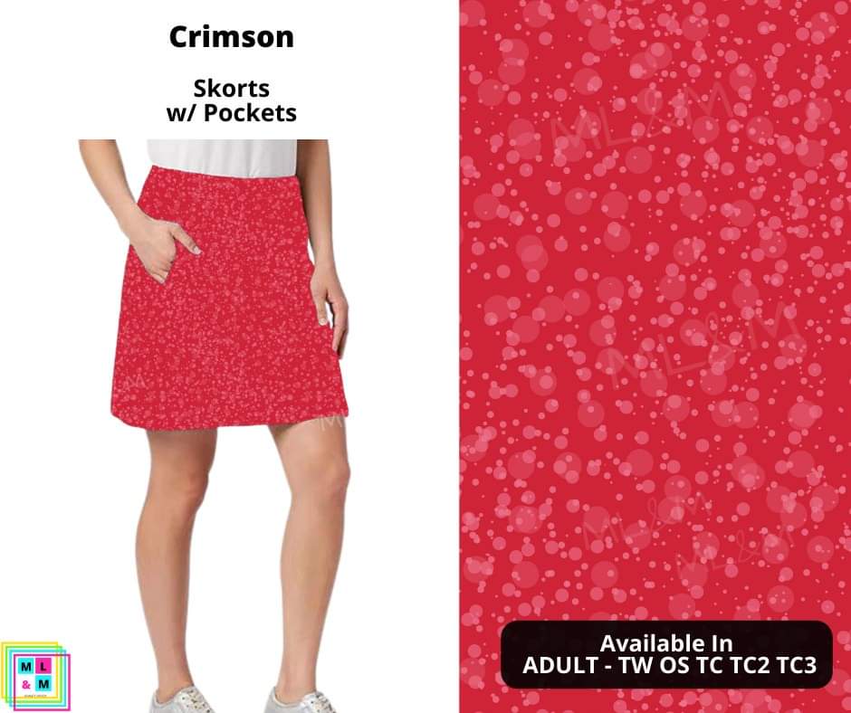 Crimson Skort