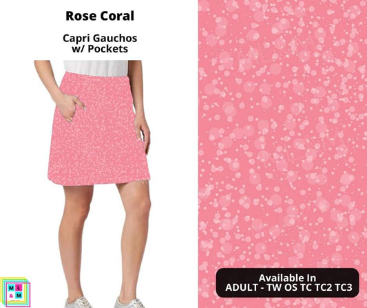 Rose Coral Skort