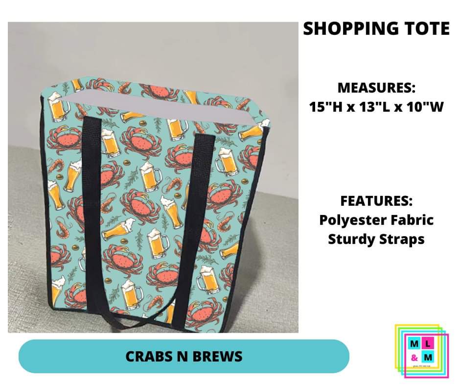 Crabs n Brews Shopping Tote