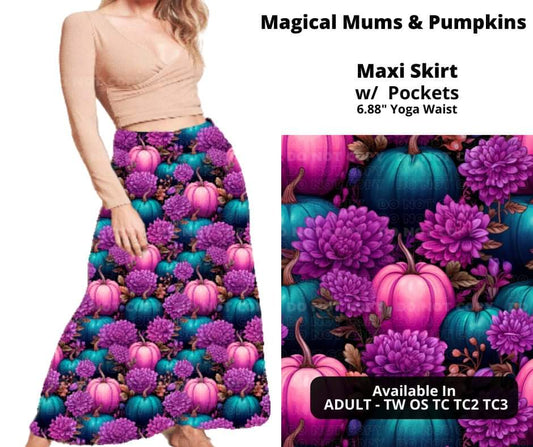 Magical Mums & Pumpkins Maxi Skirt