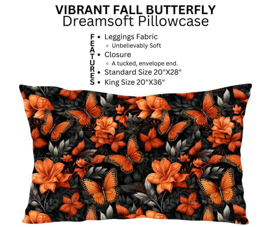 Vibrant Fall Butterfly Dreamsoft Pillowcase