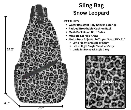 Snow Leopard Sling Bag