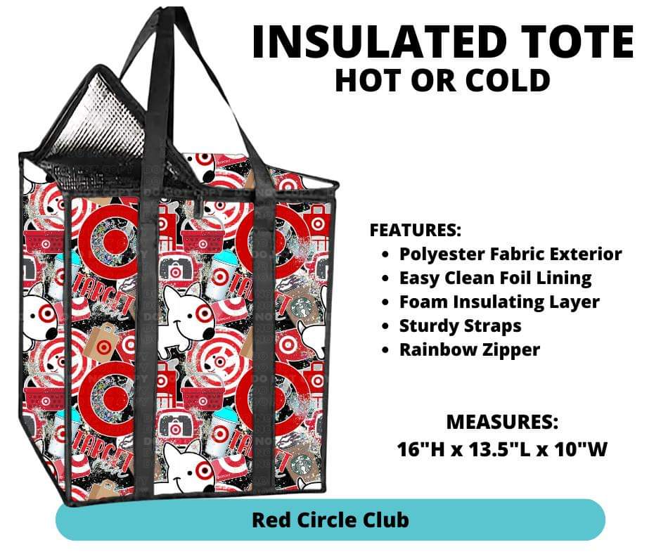 Red Circle Club Insulated Tote