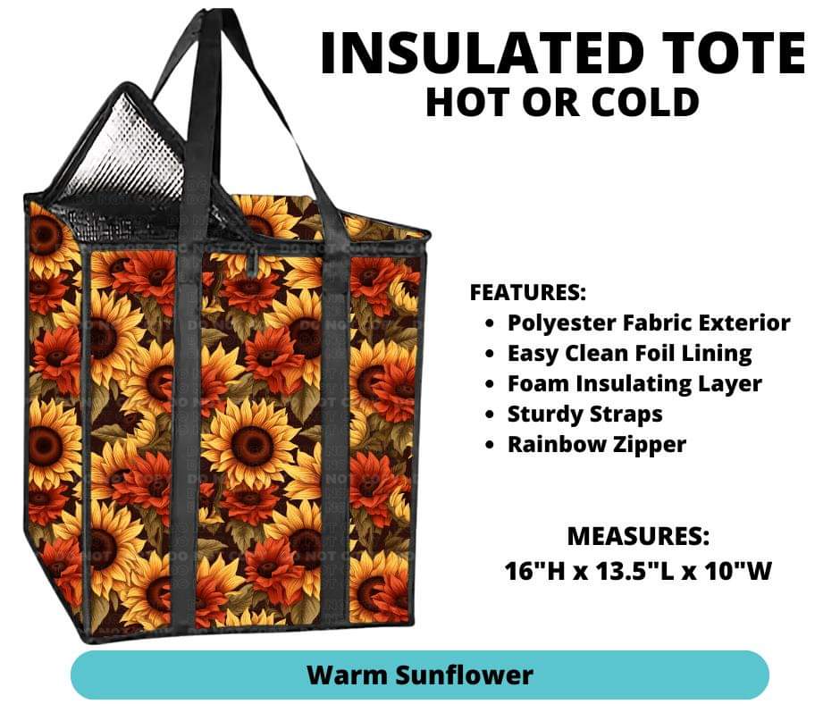 Warm Sunflower Insulated Tote