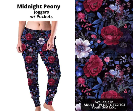 Preorder! Closes 10/23. ETA Dec. Midnight Peony Joggers