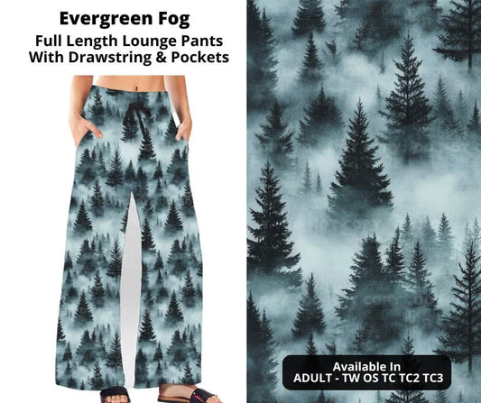 Preorder! Closes 10/24. ETA Dec. Evergreen Fog Full Length Lounge Pants